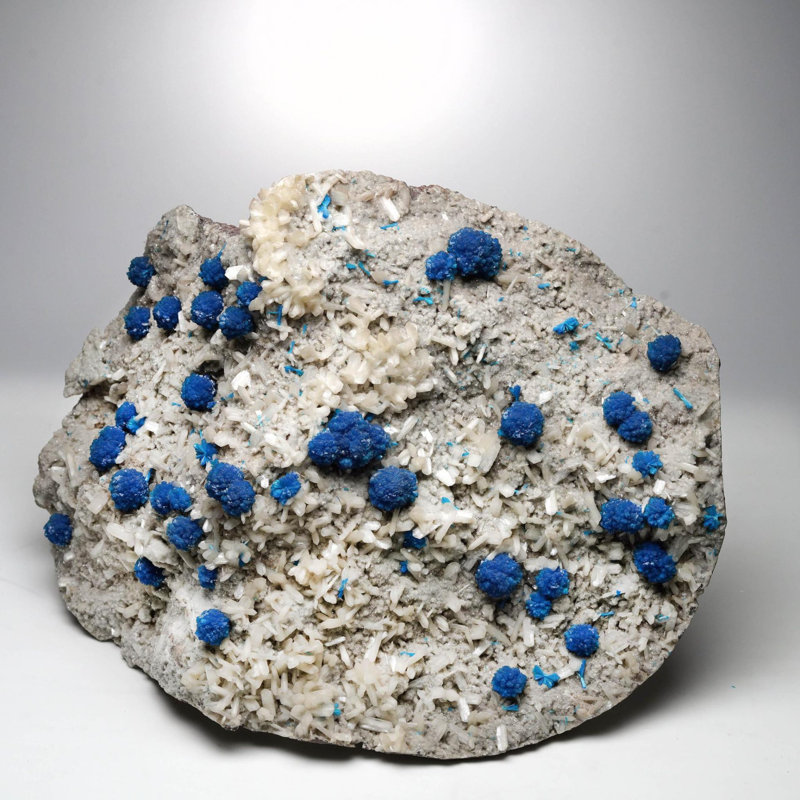 Cavansite on Stilbite from India