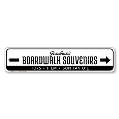 Panneau en aluminium Boardwalk Souvenirs