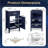 20'' Naval Blue Vanity Cabinet With Ceramic Sink
