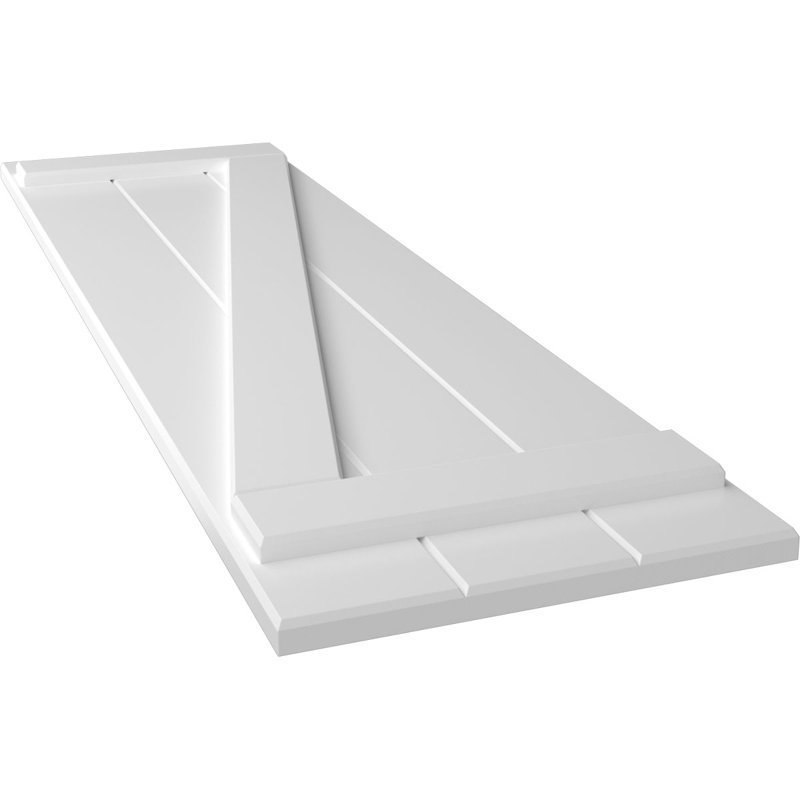 Volets en PVC True Fit, Blanc, 16.125", 42"