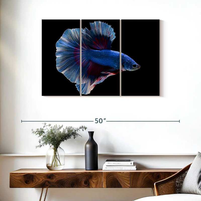 Brampt Elegant Blue Betta, 24" H x 38" W