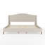 Martha Stewart Amelia Upholstered Platform Bed With Curved Headboard-97967491-97967493