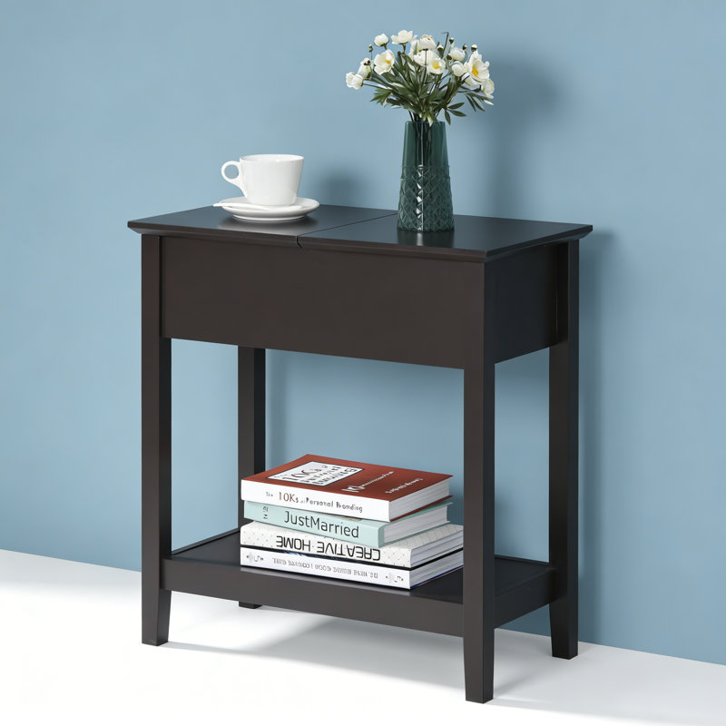 Table d'appoint, table rabattable étroite, armoire de rangement, base de salon