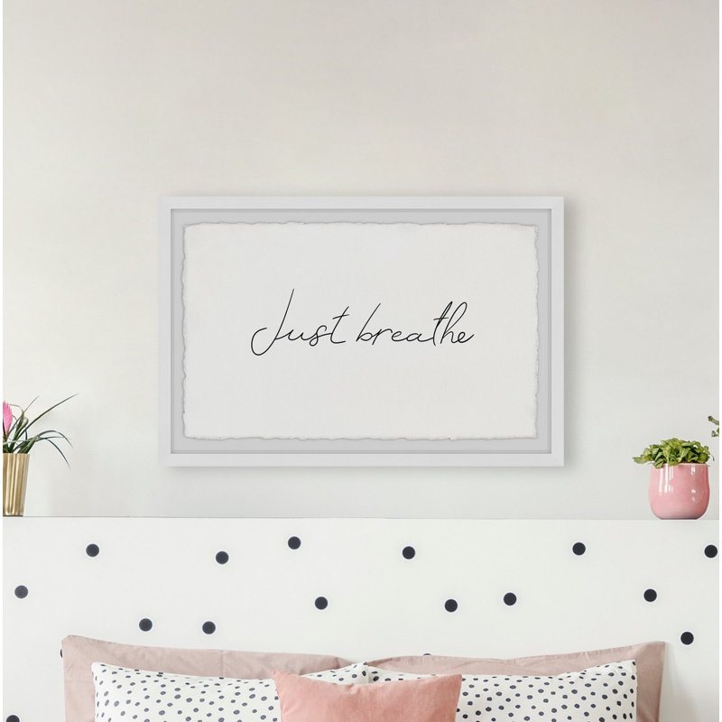 Keep Breathing - Single Picture Frame Print, 61cm H x 91cm W x 3.81cm D