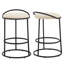 Tabouret de comptoir à dossier bas Kynsley-2142562166