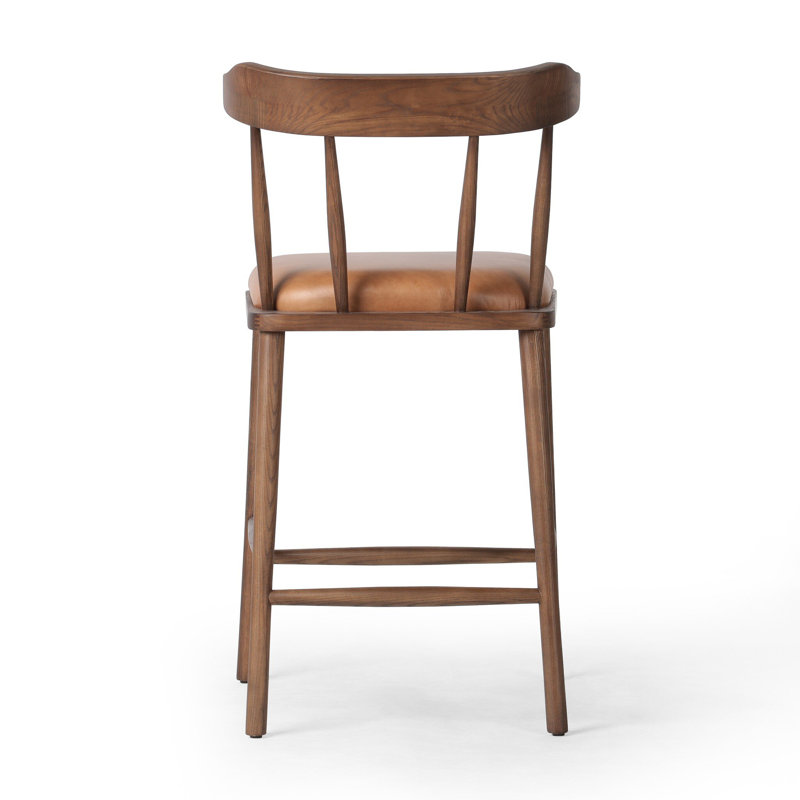 Colter Stool-Antwerp Natural-Counter, Chaps Saddle, Dark Brown