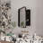 16X24 Inch Recessed Black Metal Framed Medicine Cabinet With Mirror And Adjustable Shelves Black Wall Mirror With Storage For Bathroom-1298442262