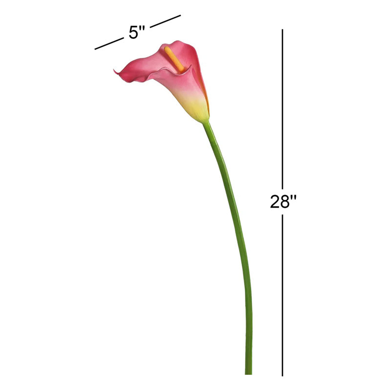 Grand lis artificiel Calla, Rose