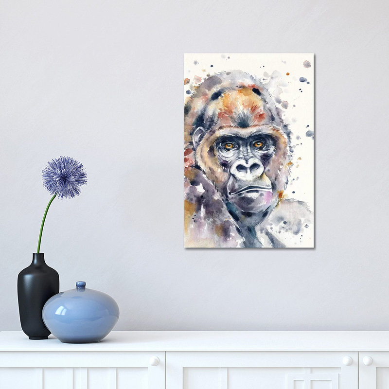 A World Away (Gorilla) 1 Piece Wrapped Canvas Painting, 30.48 cm H x 45.72 cm W
