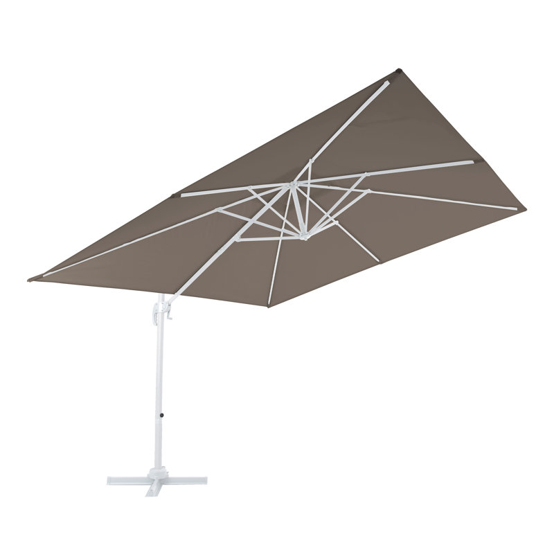 Bryttany 300cm Cantilever Parasol, White, Taupe