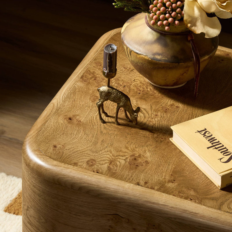 Talessi End Table-Wheat Medium Burl Oak