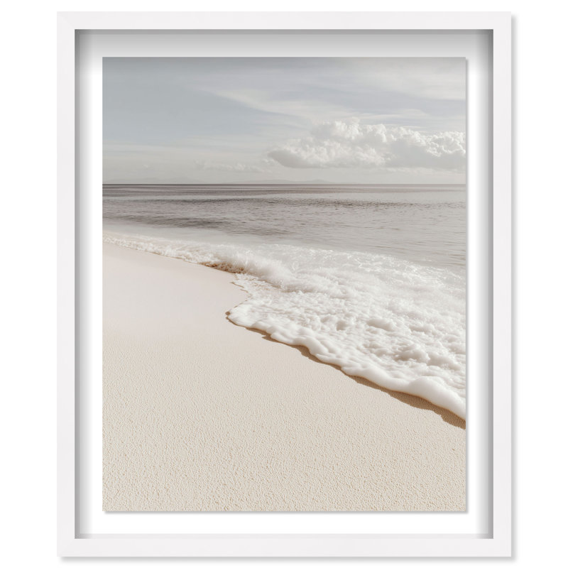 Minimalist Tide II Print by Oliver Gal, 21.5"H x 17.5"W, White Shadowbox
