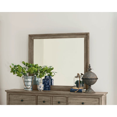 Miroir, aucun assemblage requis, finition gris verger