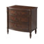 Table de chevet 3 tiroirs Essential en brun