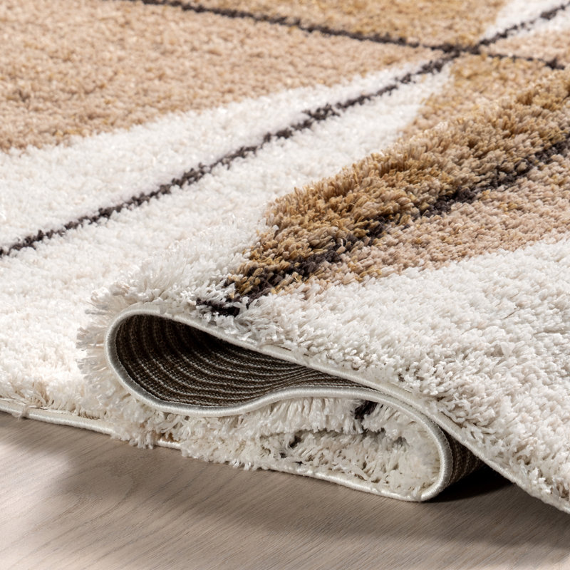 Kali Shaggy Diamond Tassel Area Rug, Rectangle 10' x 14'