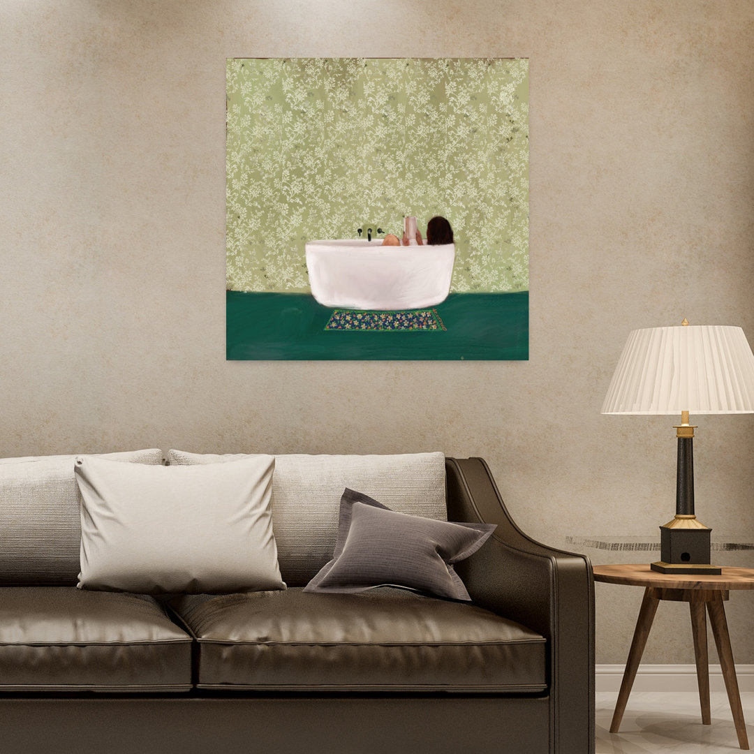 A Peaceful Soak Peaceful Abstract Contemporary Wall Art Print