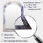 Miroir décoratif mauve et lilas pastel mauve et doré sur métal-2006758482