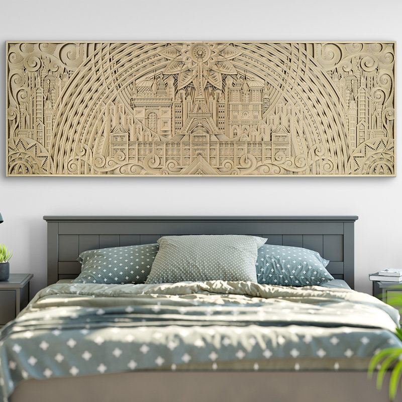 Architectural Cityscape Panel Wall Décor