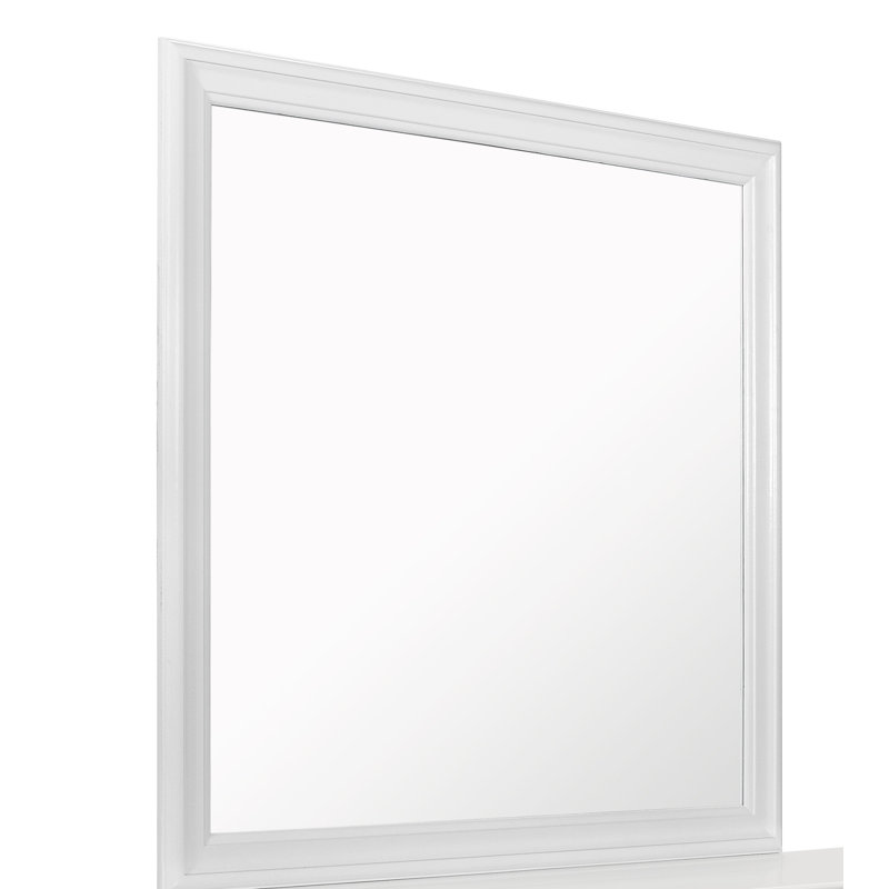 Miroir de chambre Villalobos, Blanc