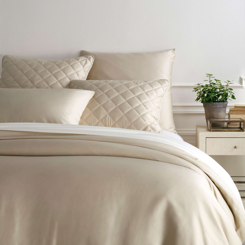 Silken Solid Duvet Cover, Twin/Twin XL Duvet Cover, White