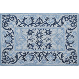 Orford Hand Tufted Wool Rug in Blue/Cream