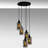 5 - Light Black Cluster Pendant