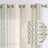 Kidist Linen Semi-Sheer Rod Pocket Curtain Pair-1963855535-1963855529