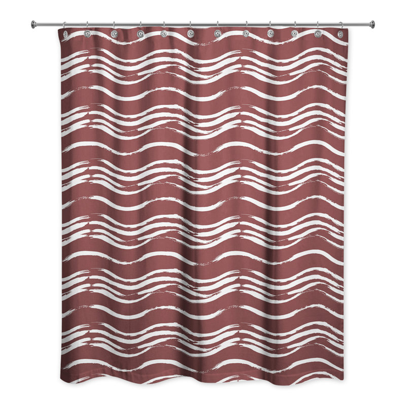 Rideau de douche Rosicela, Rouge
