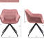 Chaise avec accoudoirs en velours Solace-1674817131