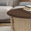 Mid-century Cocktail Table With Storage - 30.3" Wide, Solid Wood & Mdf, Multi-functional, Easy Assembly-799503563-799503561