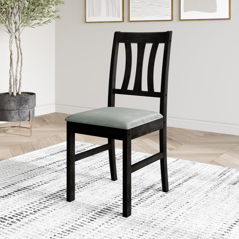 4 - Person Four Leg Dining Set, Black