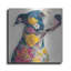  «Floral Pitbull» par Ann Klee, art mural en métal, 12 po x 12 po-151437770