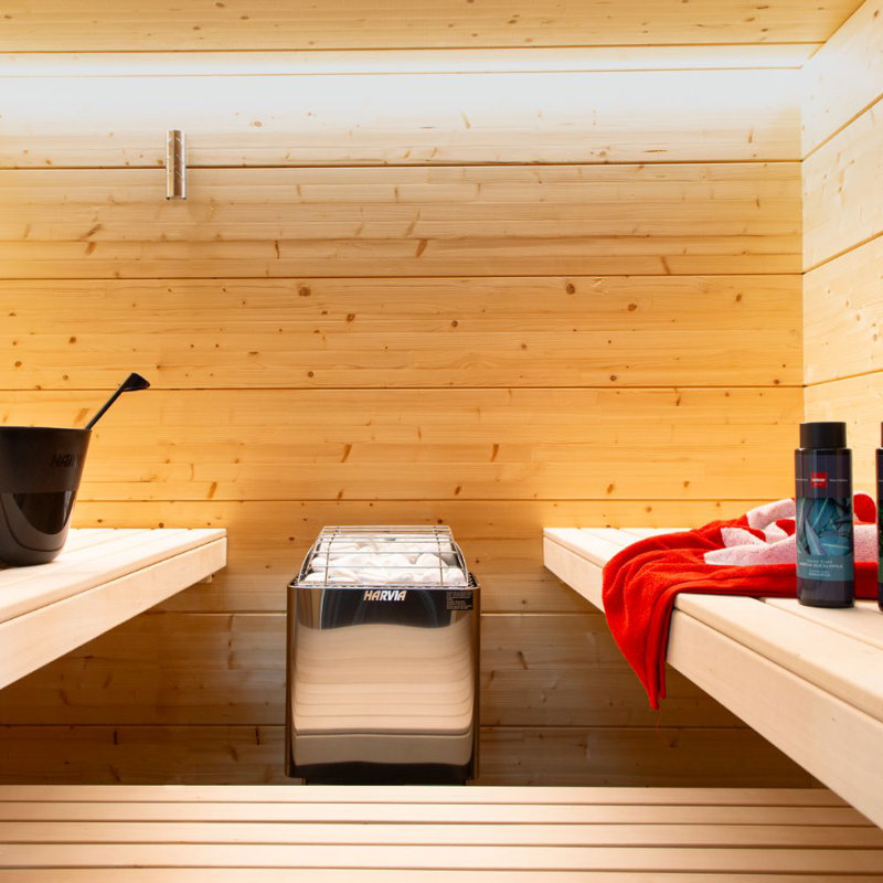 Réchauffeur de sauna 8 kW Harvia KIP80B, KIP Series, commandes intégrées (pierres de sauna incluses)
