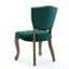 Chaise Parsons rembourrée et capitonnée Richard-581231218