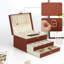 Faux Leather Jewelry Armoire