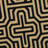Arneshia Geometric Sand/Black Indoor / Outdoor Area Indoor/Outdoor Area Rug-1458729709