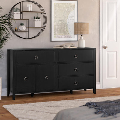 Her Majesty 4-Dresser with Storage Cabinet by Novogratz