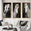 «White Horse Whispering Whinnies», 3 pièces sur toile-1632290097-1632290102