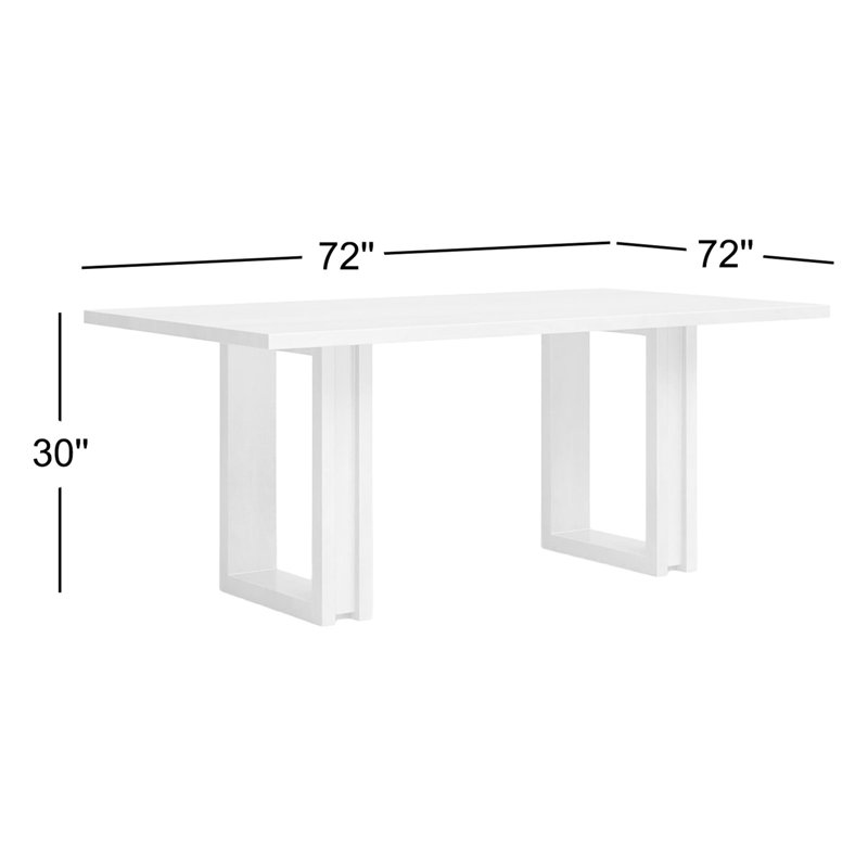 Carmel Solid Wood Dining Table, Natural Mango