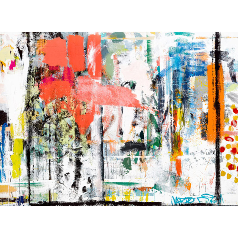 «Kyle's Wall 2» par Kate Woodman, Cadre noir, H 42 po x l 56 po