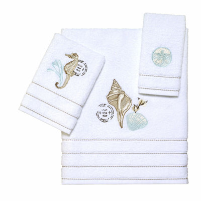 Farmhouse Bliss 3pc Cotton Towel Set - Soft & Absorbent Bathroom Essentials