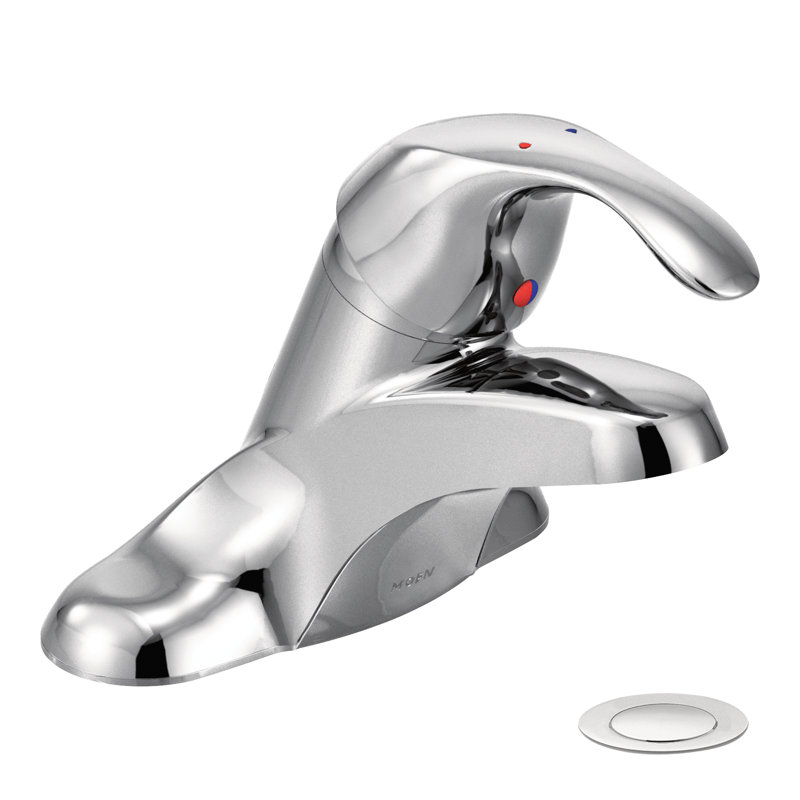 M-Bition One Handle Centerset Bathroom Faucet, Chrome