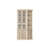 Busby 90.3" Tall Corner Bookcase Cabinet With Glass Doors, Open Shelves, 3-Color LED Spotlights-529390812