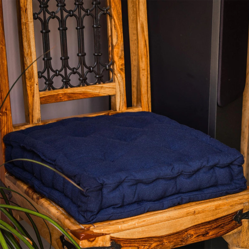 Nicola Spring - French Mattress Seat Cushions - 40cm, Blue