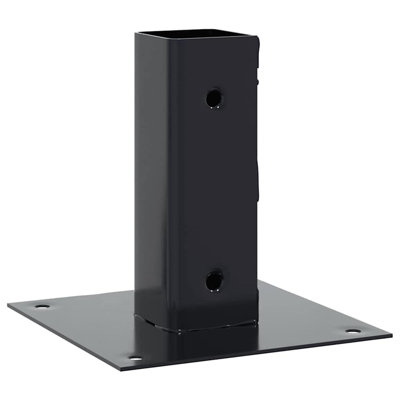 Post Bases Square 4 Pcs 51X51 Mm Powder-Coated Steel