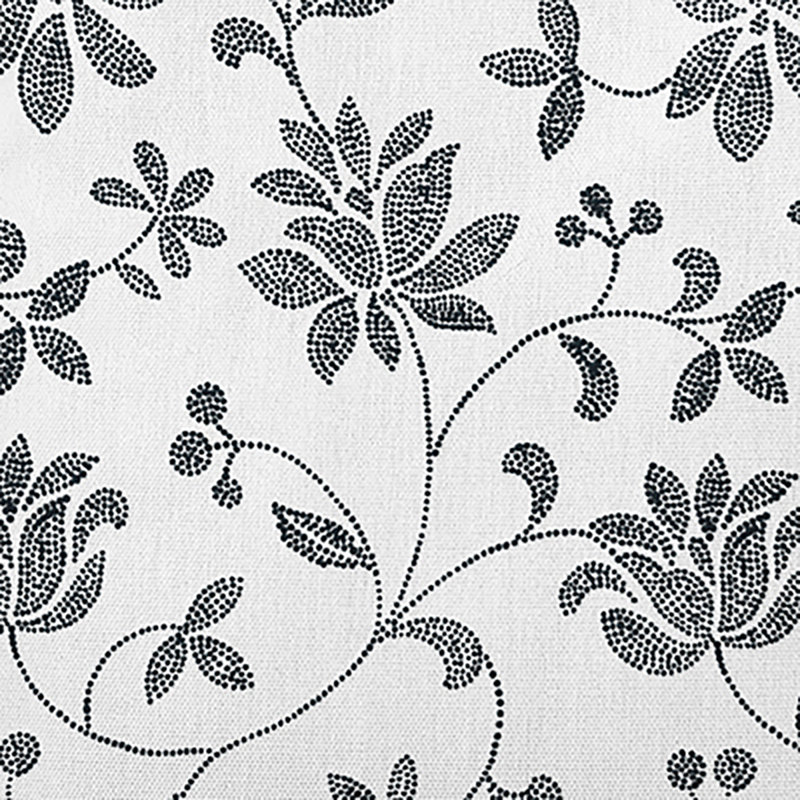 Housse et coussin rectangulaires en polyester / mélange de polyester par E by Design, Noir
