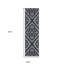 Tapis intérieur / extérieur bleu et ivoire 2 pi x 8 pi résistant aux taches