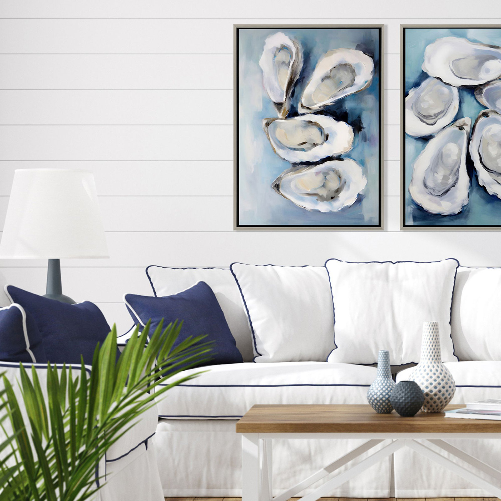 Four Oysters Print by Petal
