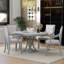 Table de salle à manger extensible avec 4 chaises pour la salle à manger