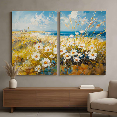 Stunning Decorative Canvas Paintings (2 Pieces), 63.0 x 47.2 inches | 100% Canvas (Thickness: 0.1 inches) & 100% Pine Wood Frame | Perfect for Living Room, Bedroom & Office Decor, Elegant Wall Art